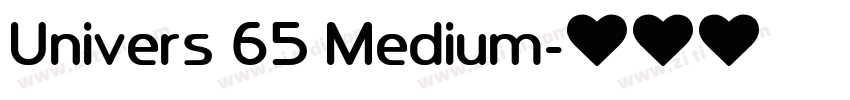 Univers 65 Medium字体转换